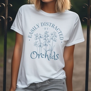 Orchid Lover T-Shirt Orchid Enthusiasts, Phalaenopsis Orchid Botanical Gift for Flower lover, Orchid Society Gift for her Funny Orchid Tee