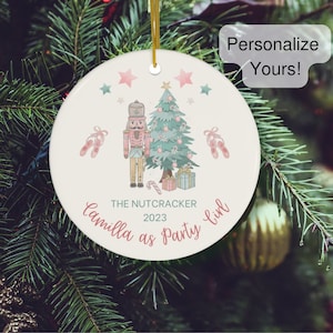 Custom Nutcracker Ornament, Personalized Nutcracker, Ballet Gift,  Christmas Gift for Dancers, Name and Role Ballerina Keepsake, Kids Ballet