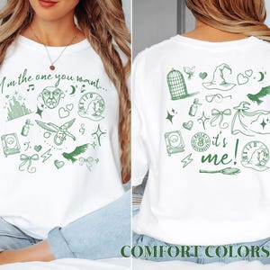 Wicked Elphaba T-Shirt &#39;I Am the One You Want&#39; Gift for Wicked Lovers Elphaba Lyrics Trendy Shirt Hand drawn Doodles, &quot;It&#39;s Me!&quot; Galantine