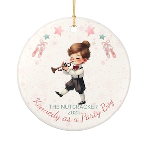 Casse-noisette personnalisé, garçon de fête, ornement personnalisé, cadeau de ballet, cadeau de Noël pour danseurs, casse-noisette, Fritz, ami, fête, garçon, ballerine