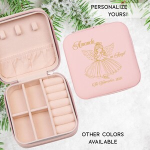 Joyero personalizado con forma de ángel bailarina y cascanueces, caja de viaje con forma de ángel, regalo personalizado para bailarinas de ballet, regalo de Navidad con el rol de ángel.