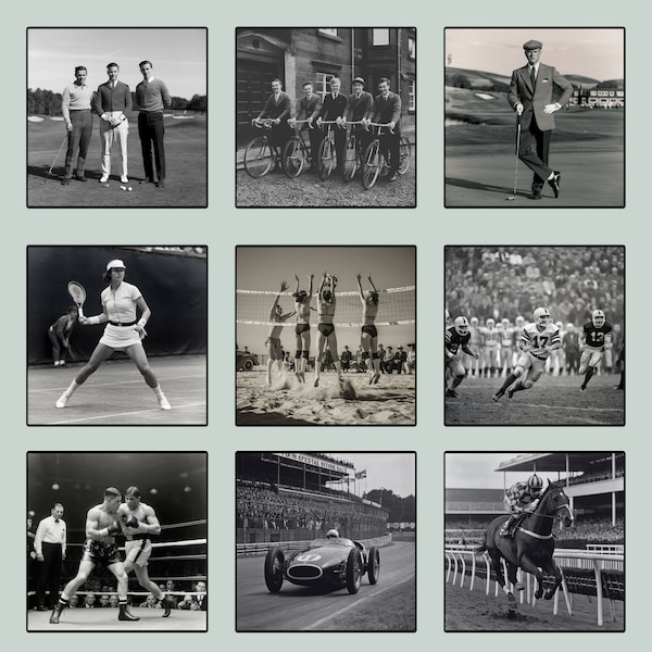Sports Photos Vintage Etsy