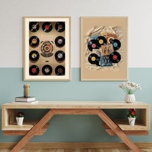 Vinyl Record Poster,Vintage Music Wall Art,Retro Music Wall Art,Trendy Wall Art,Vinyl Lover Gift,Retro Record,PRINTABLE Art,DIGITAL Download