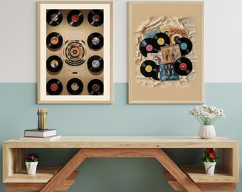 Vinyl Record Poster,Vintage Music Wall Art,Retro Music Wall Art,Trendy Wall Art,Vinyl Lover Gift,Retro Record,PRINTABLE Art,DIGITAL Download