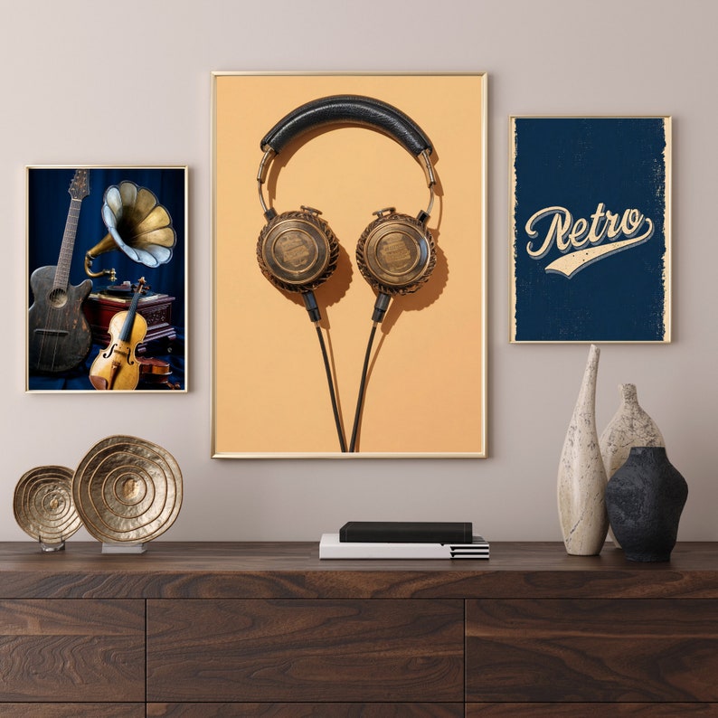 Minimalist Musıc Wall Art,retro Wall Decor,digital Download,music
