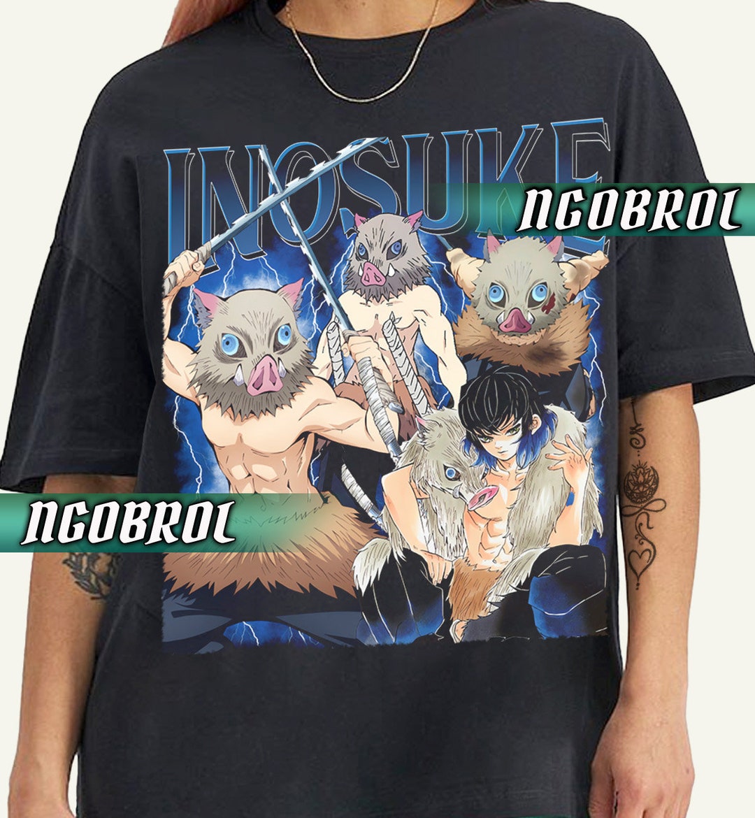 T-shirt Vintage Inosuke Demon Slayer main image 0