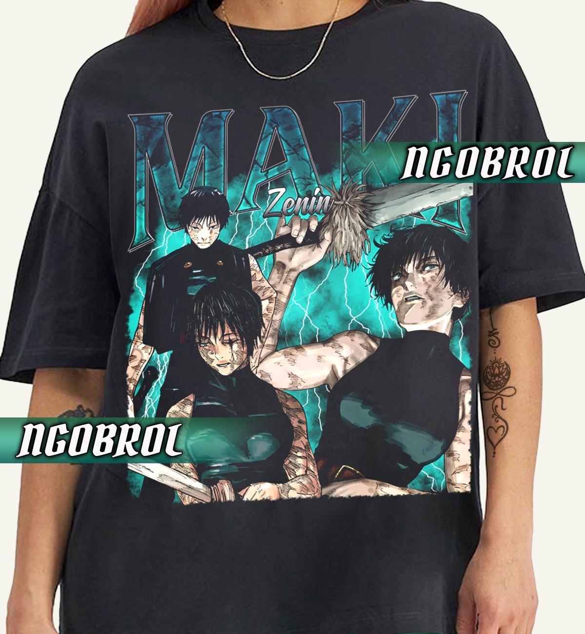 Maki Zenin T Shirt - Etsy Maki Zenin T Shirt - Etsy