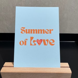 Karte Motiv: „Summer of Love“   Hochzeit, Liebesgruß individualisierbar A6