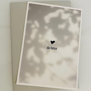 Trauerkarte Grußkarte Kondolenz  Postkarte A6