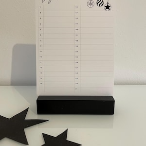 Birthday calendar perpetual A6 desk calendar/wall calendar black and white