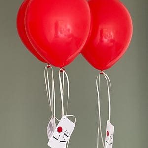 Ballonflugkarte zur Hochzeit  Motiv: Love