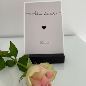 Trauerkarte Grußkarte Kondolenz  - Abschied   Postkarte A6