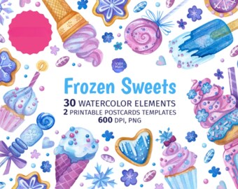 Frozen png Bundle,Frozen Sweets,Baby Shower Favors,Cake Pops,Ice Cream Svg,Frozen Shirt,Frozen Birthday Decorations,Frozen Clip Art,Digital