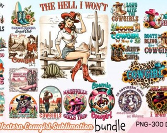 Cowboy Bundle PNG, Western PNG Bundle, Cowboy Sublimation Designs, Cowgirl PNG, Western Sublimation, Png Cliparts, Western Sublimation Png