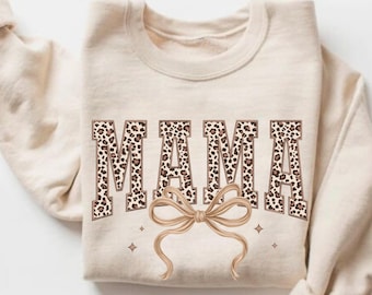 Mama Leopard Coquette Bow PNG, Leopard Mama png, Varsity Mama png, Mama Shirt Png, Retro Mama Png, Mama png, Mothers Day Png Sublimation