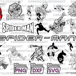 Spiderbundle SVG Spider png Spider svg Spiderman Png Spiderman svg Spiderman png spiderman silhouette Bundle gift spiderman birthday