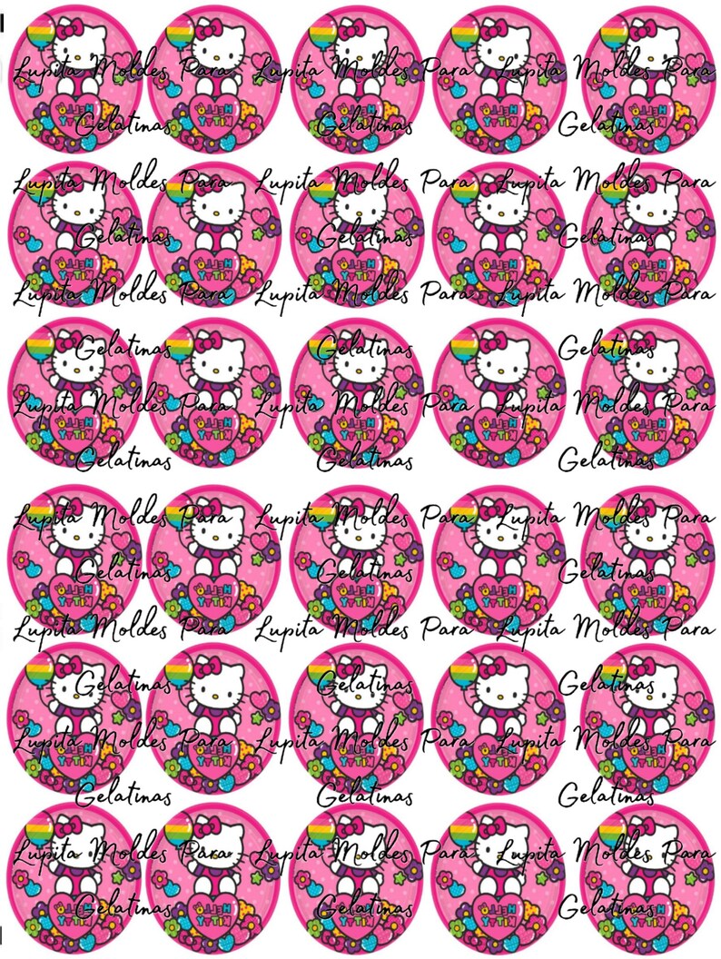 Hello Kitty Transp Hello Kitty Transfers - Etsy