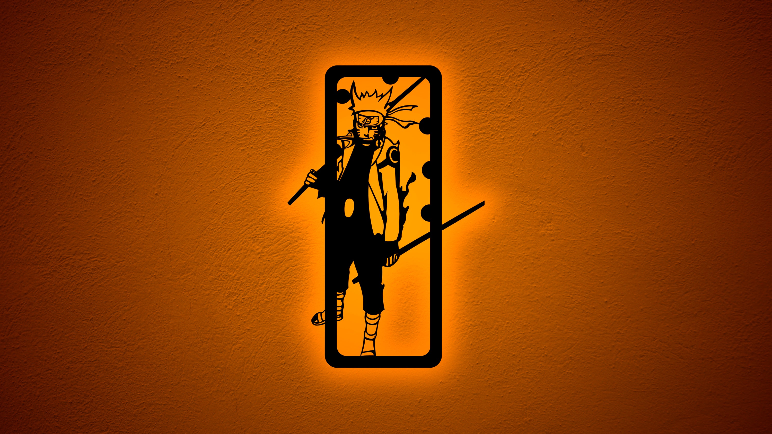 Painel Led Neon - Aldeia da Folha Naruto - Davys Creative