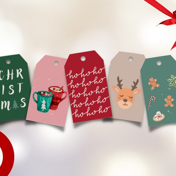 Christmas gift hanger | Etiketten Weihnachten | Tags Weihnachten | Etikett Geschenke | Digital Download | Geschenk Deko Set