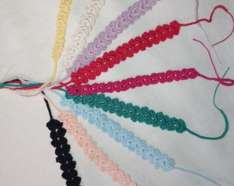 Handmade crochet bracelets