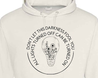 Noah Kahan Hoodie Sweatshirt Jumper Hoody Personalised Matching Unisex Don't Let this Darkness Fool You Call your Mom Lyrics Gift