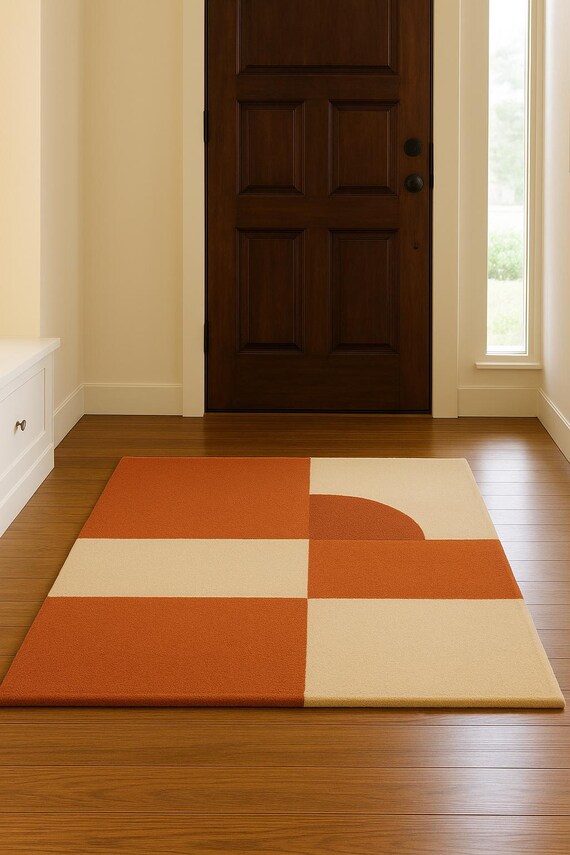 Hand-Tufted Carpet | Luxury Wool Rug | Modern Handmade Area Rug | Living Room & Bedroom Decor