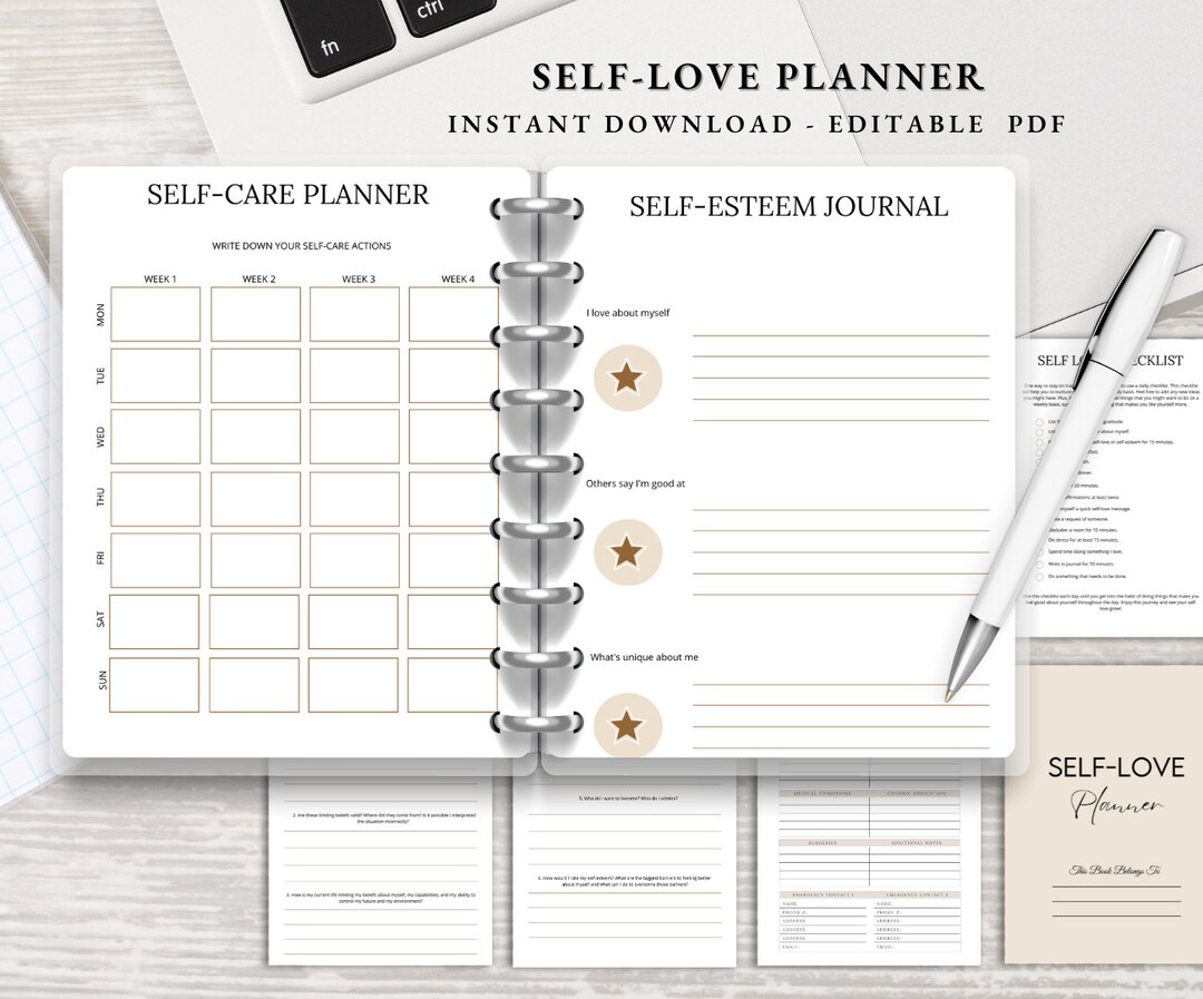 The Self Love Journal Printable Self Love Workbook Journal - Etsy