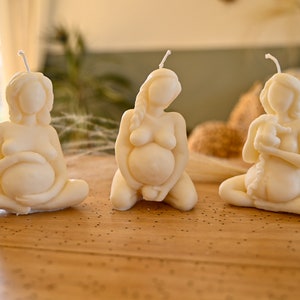 Pregnant woman candle, birth, Doula gift, midwife, childbirth, decoration