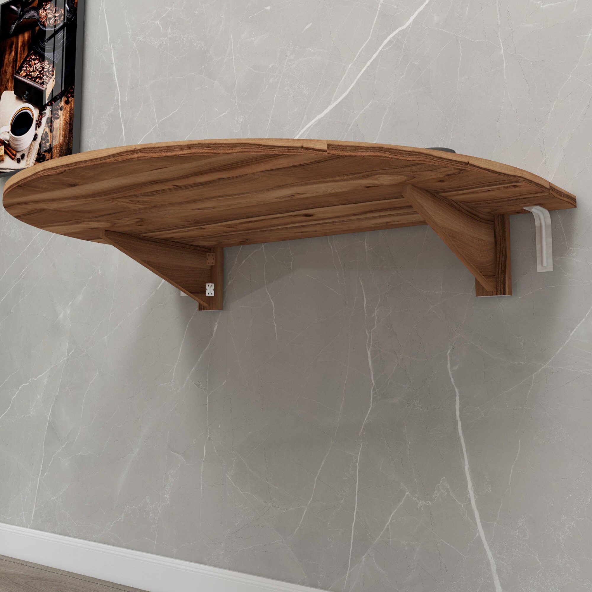 Wall Mount Kitchen Folding Table Space Saving Table Murphy - Etsy UK
