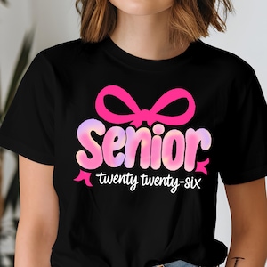 Graduation Coquette Senior 2026 Png, Preppy Class of 2026 Sublimation Design, Senior Mom Png, Pink Girly Graduation High School Sublimation
