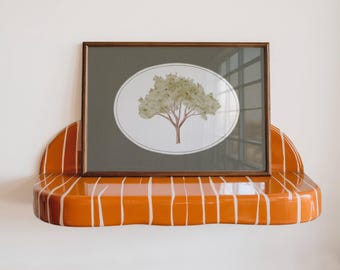 Tree Wall Art Print, Vintage Nature Art, Vintage Green Bible Decor, Neutral Religious Print, Elegant Faith Home Art, Digital Download