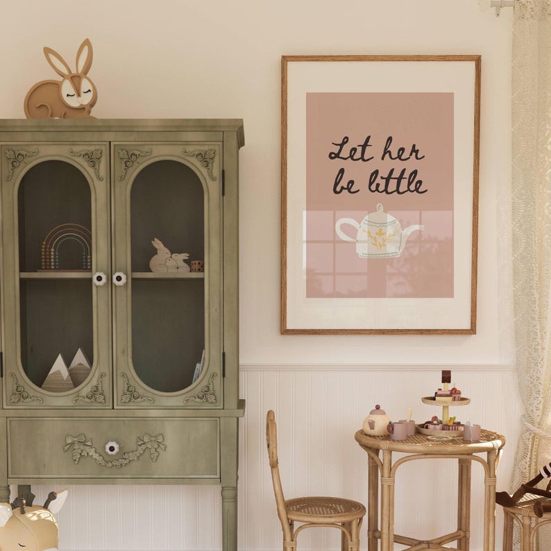 Cottagecore Nursery Prints: Boho Animal Wall Art Set (Digital Download) image 4
