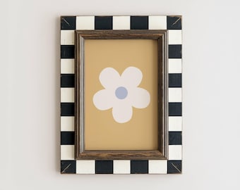 Boho Daisy Flower Print, Pastel Nursery Wall Art (Digital Download)