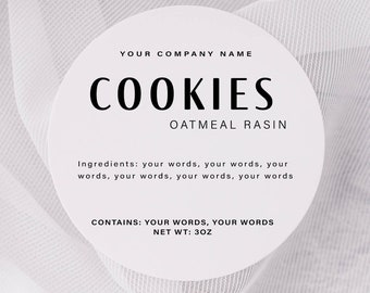 Etiquetas personalizadas para pan de masa madre: pegatinas para pequeñas empresas