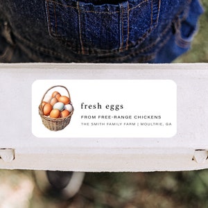 Etiketten voor eierdozen met ontwerp, witte of bruine etiketten boerderij en hoeve, stickers verse eieren, etiketten hoeveproducten, eieretiketten