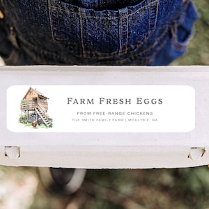 Vintage schets eierdoos etiketten, witte of bruine boerderij en hoeve etiketten, verse eieren kartonnen stickers, hoeve produceren etiketten, eieretiketten