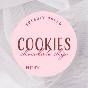 Etiquetas de masa madre, pegatinas para pequeñas empresas, etiquetas de pan casero, pegatinas redondas blancas mate personalizadas, etiquetas rosa pastel y azul para productos horneados