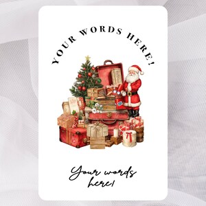 パーソナライズされたホリデー ラベル、自分だけのクリスマス ギフト ラベルのデザイン、ビンテージ クリスマス ギフト タグ、ホリデー サンキュー ラベル、クリスマス ギフト ラベル