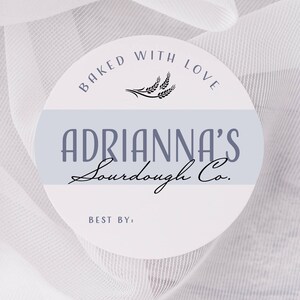 Etiquetas de masa madre, pegatinas para pequeñas empresas, etiquetas de pan casero, pegatinas redondas blancas mate personalizadas, etiquetas Kraft marrón, etiquetas para productos horneados