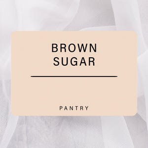 Minimalist Tan Pantry Labels: Modern Kitchen Organization