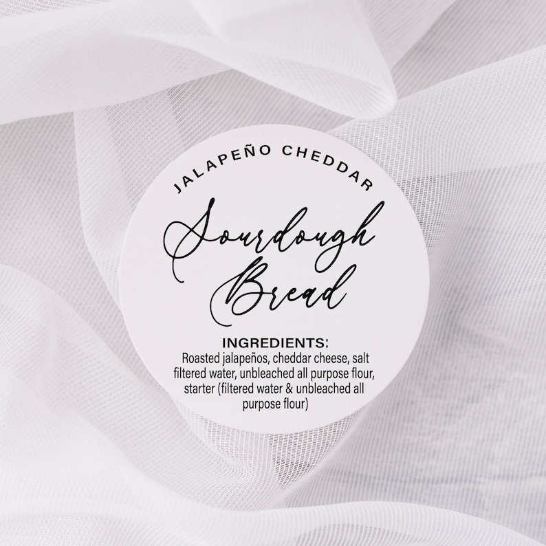 Custom Ingredient Labels, Small Business Stickers, Baked Goods Labels ...