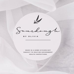 Etiquetas para masa madre, pegatinas para pequeñas empresas, etiquetas para pan casero, pegatinas redondas blancas mate personalizadas, etiquetas kraft marrones, etiquetas para productos horneados
