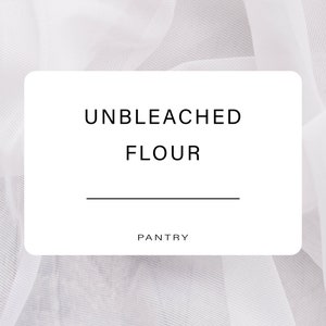 Minimalist Pantry Labels: Sleek, Water Resistant, Kitchen Organization
