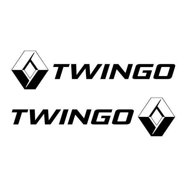 Set of 2 Twingo Stickers - Size 9cm x 38cm
