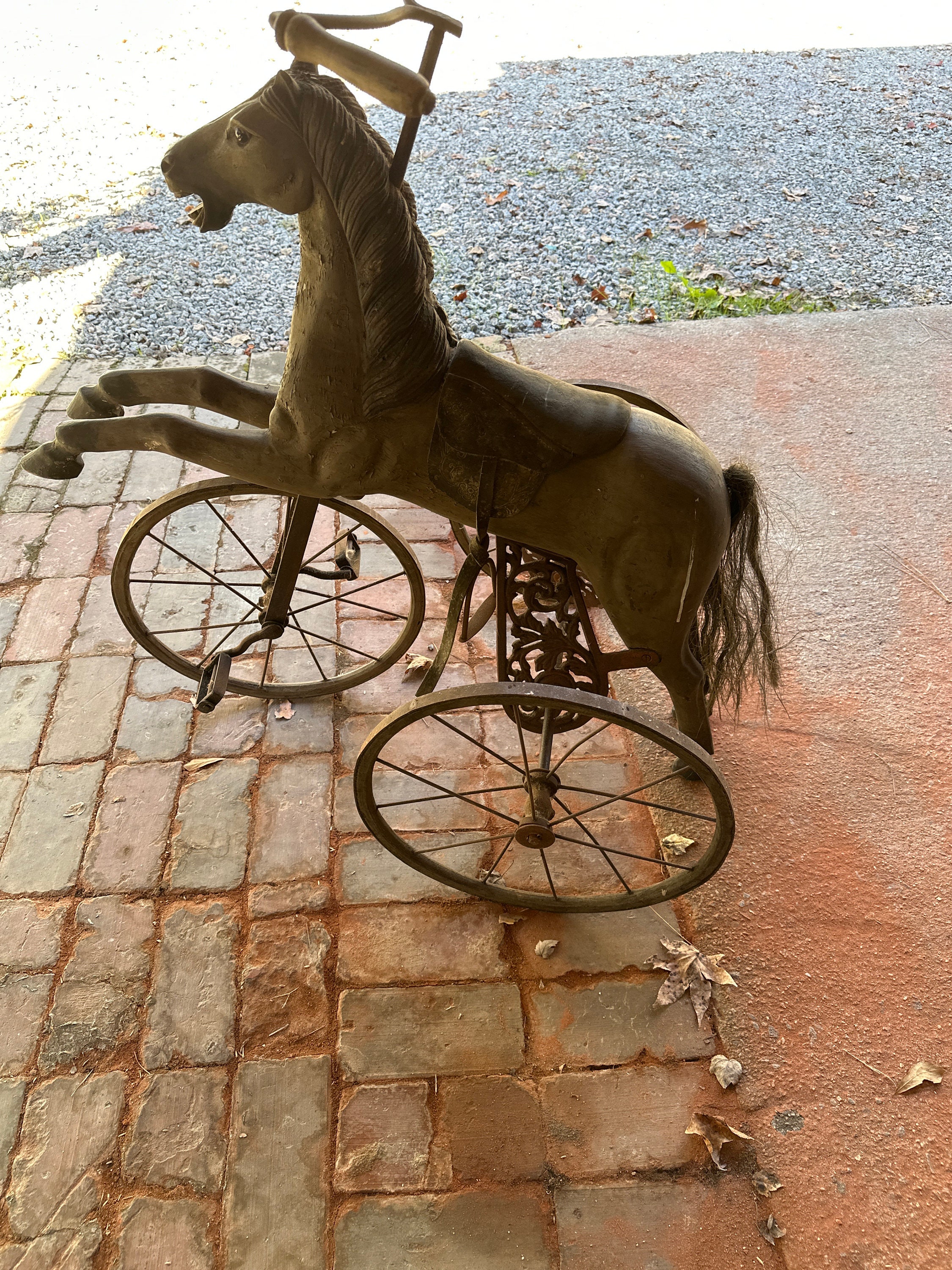 Wooden hotsell horse tricycle