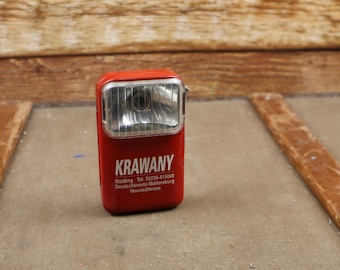 Red advertising Flashlight - Pocket Flashlight - Vintage Pocket Torch - Collectible Flashlight, Camping Pocket Flashlight