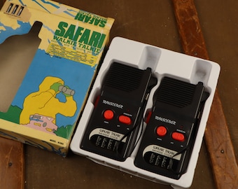 Walkie Talkie Functional Walkie Talkie Transceiver Retro Kids Games Detective Spies Old Walkie Talkies Original case