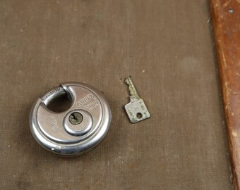 Vintage Padlock, rare old vintage, made in Germany Padlock - Abus Diskus Number 24