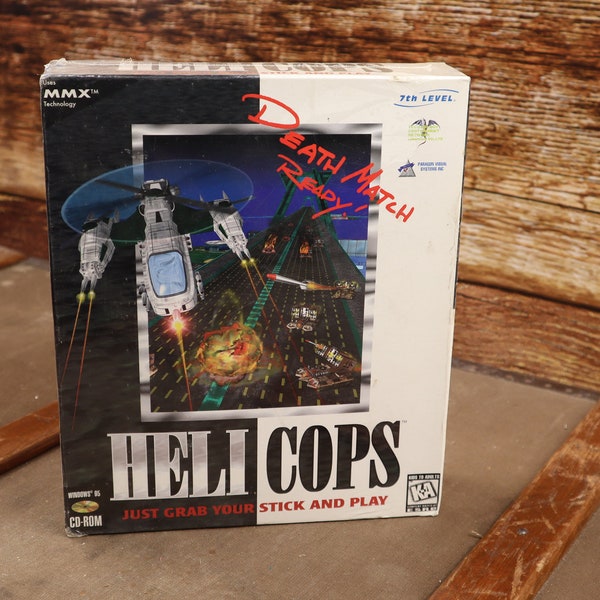 Antiguo juego en CD para PC con Windows 95. "Helicóptero"