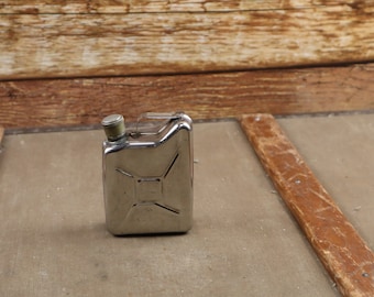 A small snuffbox for alcohol in the shape of a gas can!